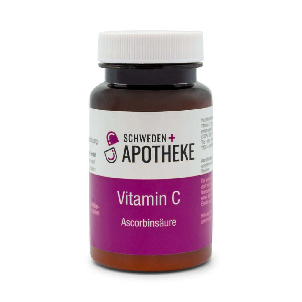 Vitamin C Pulver – Ascorbinsäure (100g) – Schweden Apotheke