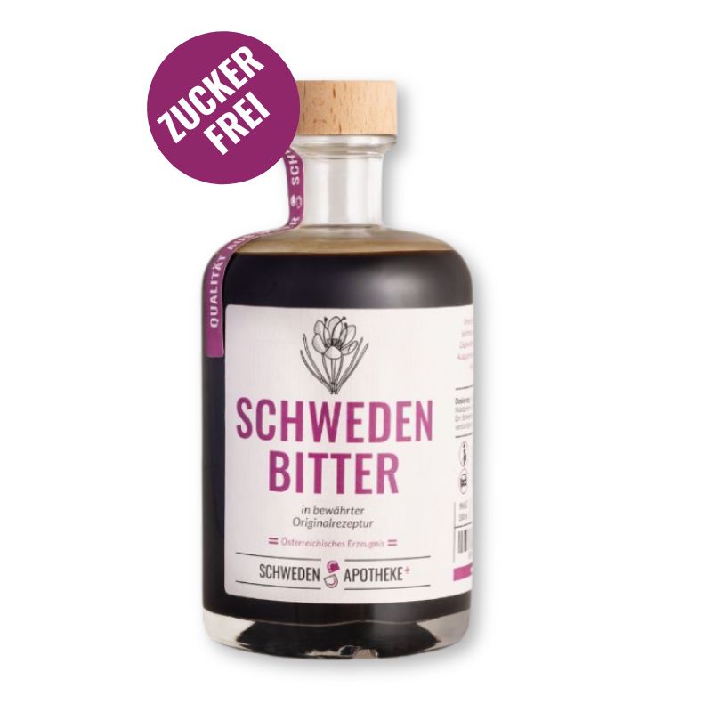 Unser Schwedenbitter ist seit Jahrzehnten ein beliebtes und vielseitig anwendbares Hausmittel. Die bewährte Rezeptur enthält einen alkoholischen Auszug erlesener Kräuter für die tägliche Anwendung. Auch geschmacklich ein Erlebnis!